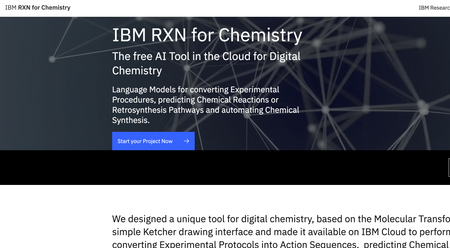 A screenshot of https://rxn.res.ibm.com/