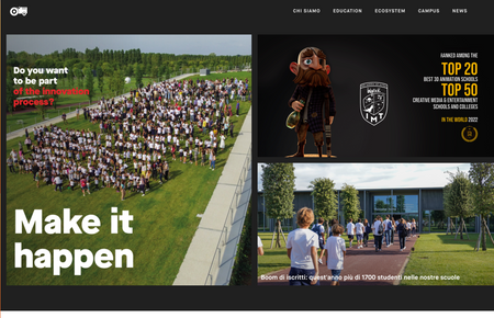 A screenshot of https://www.h-farm.com